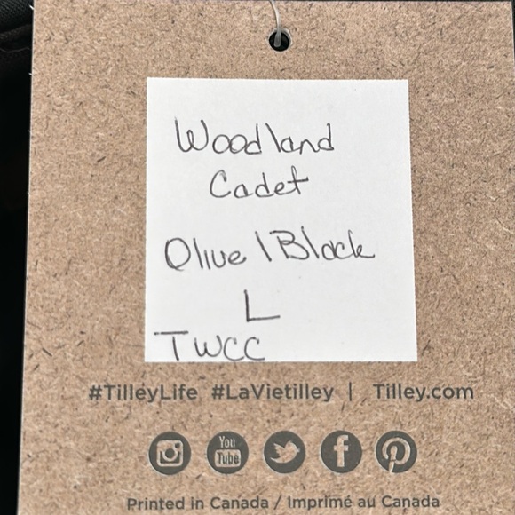 Tilley WOODLAND CADET HAT - Olive/Black - Picture 13 of 13